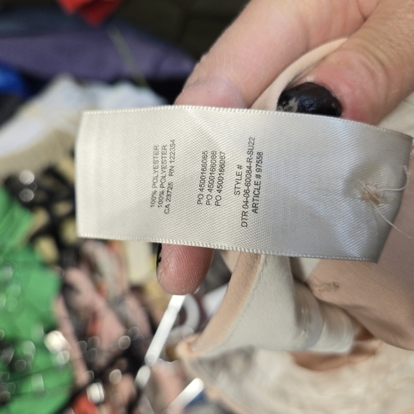 Wilfred Aritzia Effortless Pants Crepe Pink Gray Tie Dye Marbled Smoke Trousers - Picture 3 of 10